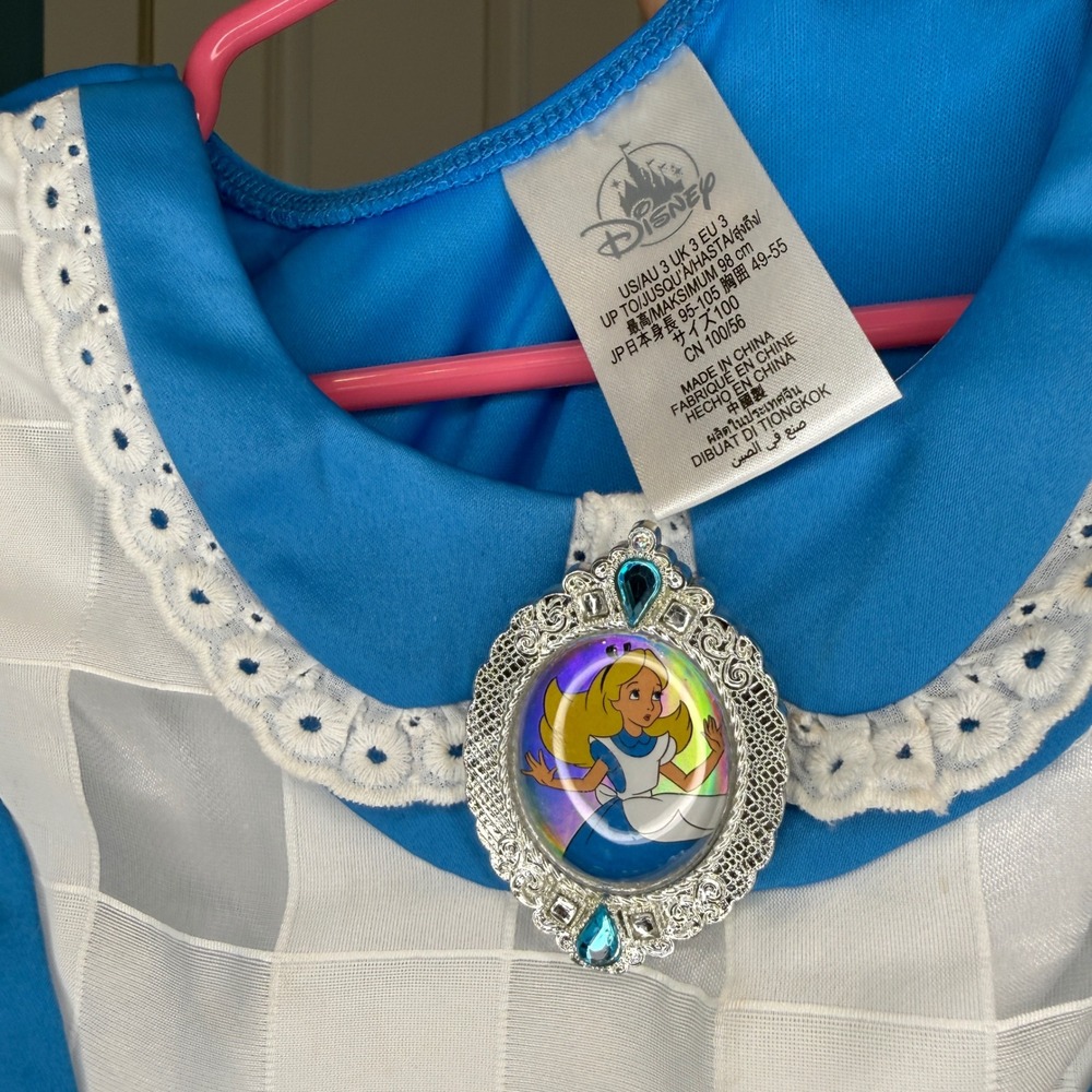 Disney Alice in Wonderland Costume Dress Girls Size 3T - Picture 4 of 4